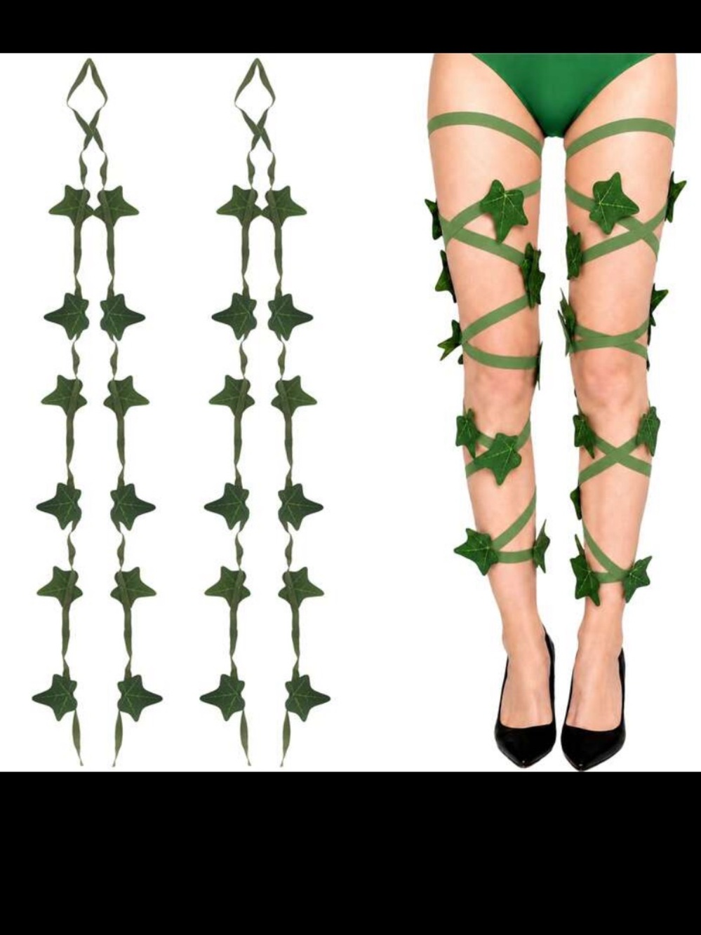 Olive Green Leaf Choker Necklace